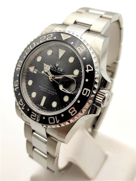 rolex gmt master ii black used|rolex gmt master black bezel.